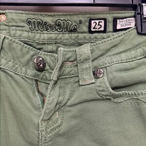 Miss Me Olive Green Jeans